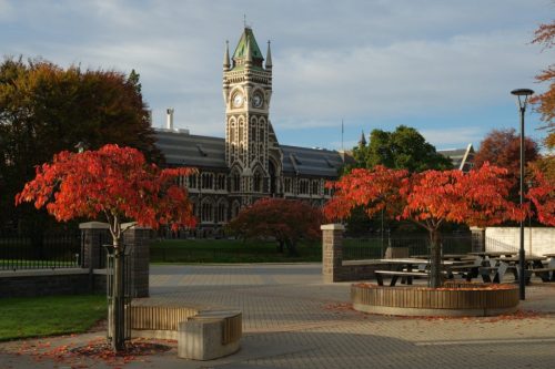 Otago University Clock Tower, Dunedin, New Zealand