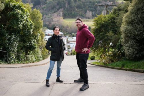 Worlds Steepest Street, Baldwin Street, Dunedin, New Zealand